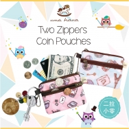 C04 Two Zippers Coin Pouches